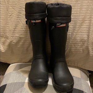 Hunter Rainboots- Sz 7, EU38 Black - like new